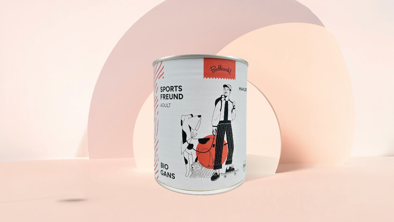 Poodlewohl Bio Hundefutter Nassfutter für ausgewachsene Hunde mit natürlichen Zutaten