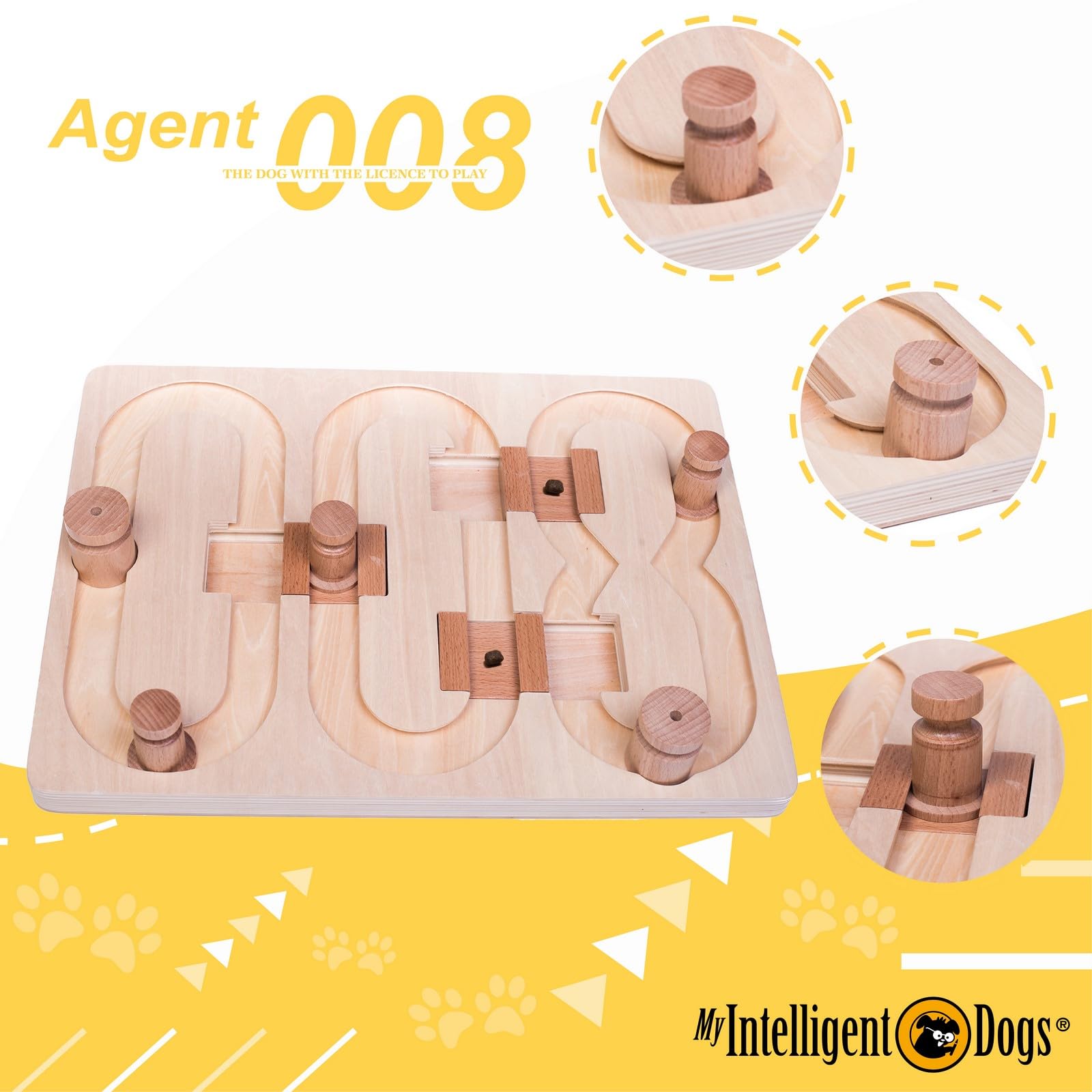 Agent 008 – Intelligenzspielzeug für Hunde Detailansicht