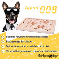 Agent 008 – Intelligenzspielzeug für Hunde Features