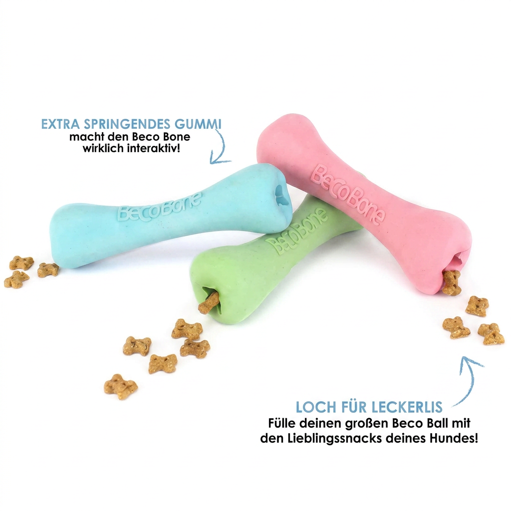 Beco Kauspielzeug in grün aus 100% Naturkautschuk, Erklärung