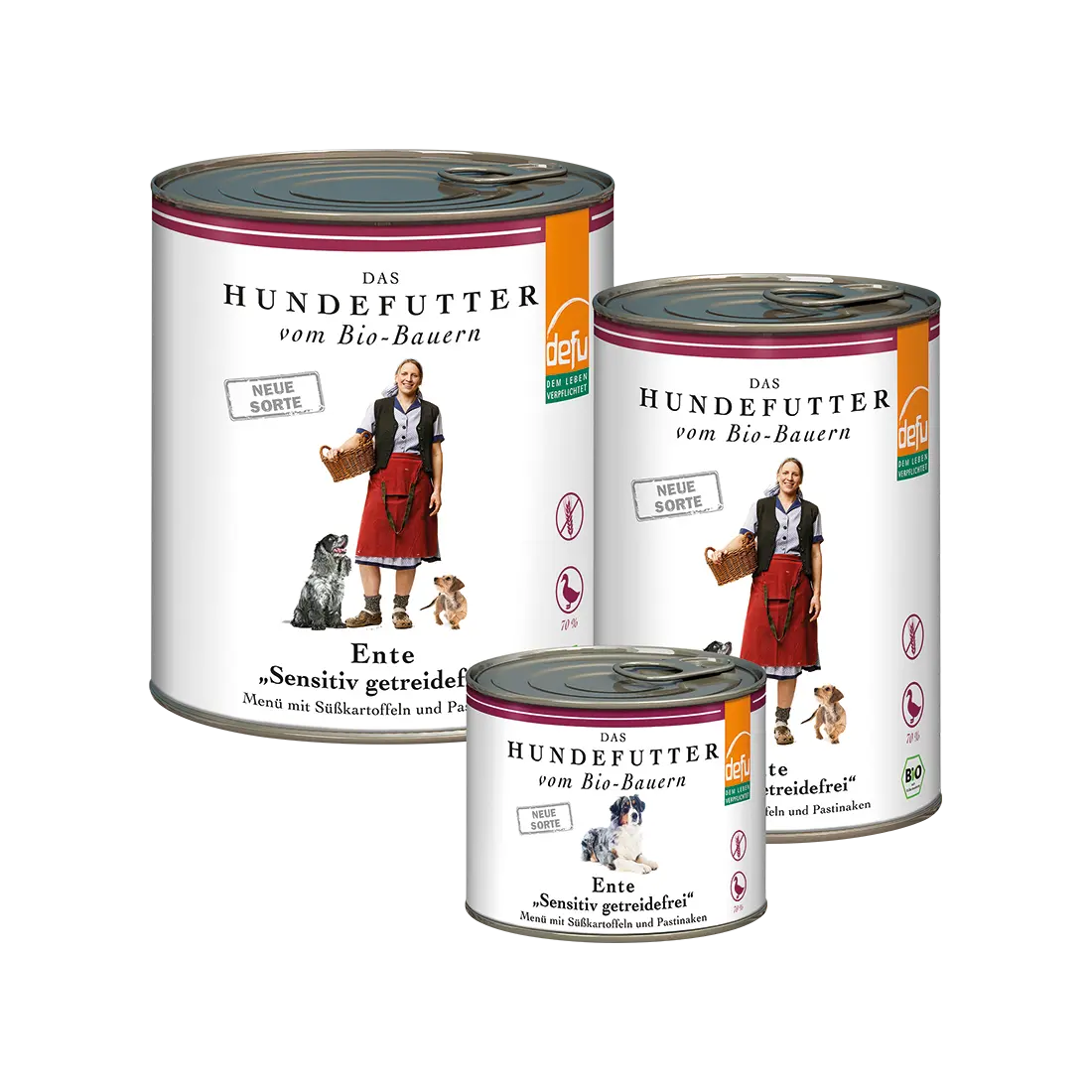 Defu Ente Sensitive Süßkartoffel & Pastinake 3er