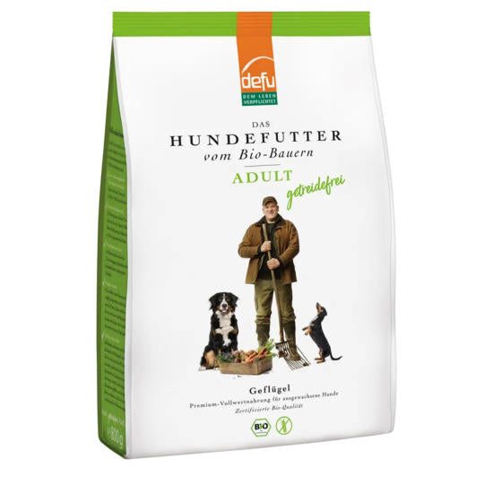 Defu Adult Getreidefrei Geflügel – Bio-Trockenfutter 800g