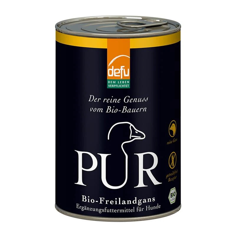 Defu Bio Freilandgans Pur – Reinfleisch für Hunde 400g
