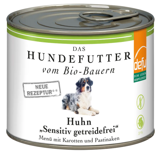 Defu Huhn High Sensitive – getreidefreies Bio-Nassfutter 200g