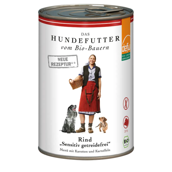 Defu Rind High Sensitive – getreidefreies Hundefutter 410g