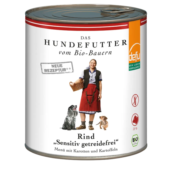 Defu Rind High Sensitive – getreidefreies Hundefutter 820g