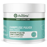 AniForte® Denta Clean & Care Pulver – natürliche Zahnpflege für Hunde und Katzen zur Reduktion von Zahnstein, Plaque und Maulgeruch, mit Seealgen, Pfefferminz und Apfeltrester