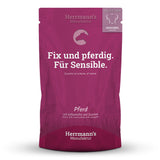 Herrmann Sensibelchen Pferd & Zucchini – Hundenassfutter 150g