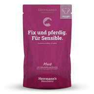 Herrmann Sensibelchen Pferd & Zucchini – Hundenassfutter 150g