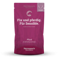 Herrmann Sensibelchen Pferd & Zucchini – Hundenassfutter 150g