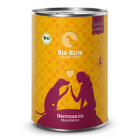 Herrmann’s Bio-Ente mit Süßkartoffel – Hundefutter 400g