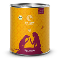 Herrmann’s Bio-Ente mit Süßkartoffel – Hundefutter 800g