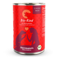 Herrmann’s Bio-Rind mit Buchweizen – Hundefutter 400g