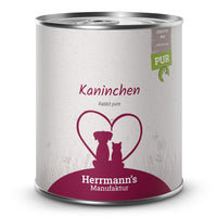 Herrmann’s Reinfleisch Kaninchen – für Hunde & Katzen 800g