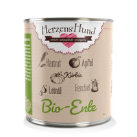Herzenshund Bio Hundenassfutter Ente – Natürlich & verträglich 800g