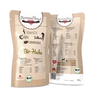 Herzenshund Bio Hundenassfutter Huhn – Sensitive & natürlich 130g