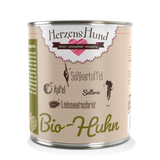 Herzenshund Bio Hundenassfutter Huhn – Sensitive & natürlich 800g