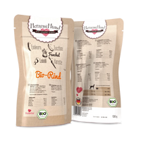 Herzenshund Bio Hundenassfutter Rind – Nährstoffreich & natürlich 130g