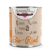 Herzenshund Bio Hundenassfutter Rind – Nährstoffreich & natürlich 800g