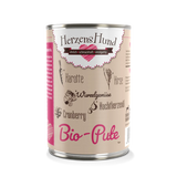 Herzenshund Bio Hundenassfutter Pute – Natürlich & sensitiv 400g