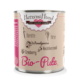 Herzenshund Bio Hundenassfutter Pute – Natürlich & sensitiv 800g
