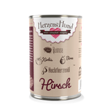 Herzenshund Hirsch – Nassfutter für sensible Hunde 400g