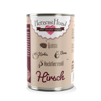 Herzenshund Hirsch – Nassfutter für sensible Hunde 400g