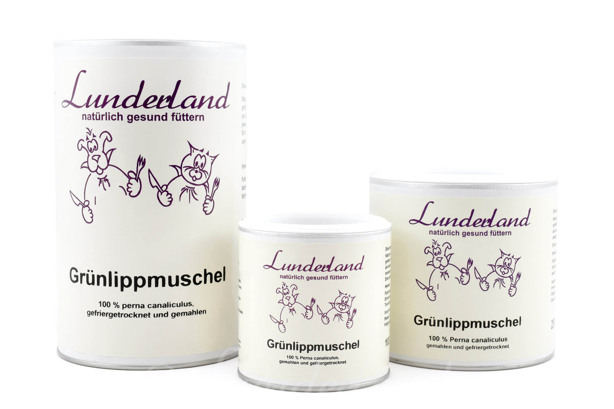 Grünlippmuschelpulver für Hunde & Katzen – 100 % Perna Canaliculus zur Unterstützung von Gelenken, Sehnen und Knorpel