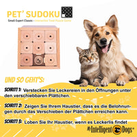 My ID Hunde Intelligenzspielzeug Sudoku Large – Das Hundespielzeug aus Holz mit neun Verstecken, das zur Förderung der geistigen Ausdauer und Problemlösungsfähigkeiten deines Hundes verwendet wird.