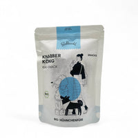 Poodlewohl Bio-Hühnerfüße – 100% Bio-Hühnerfüße, schonend getrocknet und leicht geräuchert. Reich an Kalzium zur Unterstützung von Zähnen und Knochen, ideal für Allergikerhunde und ohne Zusatzstoffe, Zucker oder Aromen.