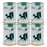 Poodlewohl Bio Juniorfutter Bundle 6x400g mit drei Dosen Gans Junior und drei Dosen Rind Junior als Probierpaket für Welpen und Junghunde
