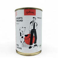 Poodlewohl Lachs Adult Bio-Nassfutter für Hunde – hochwertige Dose mit Lachs, Süßkartoffeln, Leinsamen und Meeresalgen
