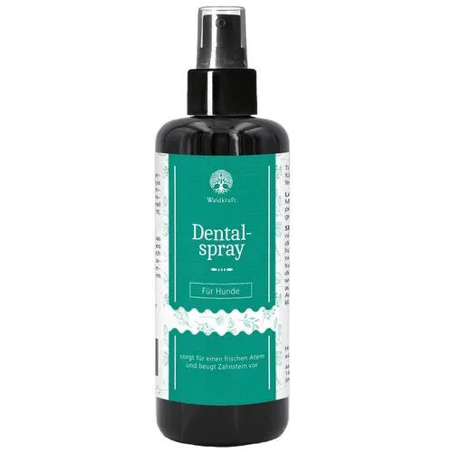 „Waldkraft Dentalspray für Hunde – natürliche Zahnpflege zur Unterstützung gesunder Zähne, Reduzierung von Zahnstein und frischem Atem“
