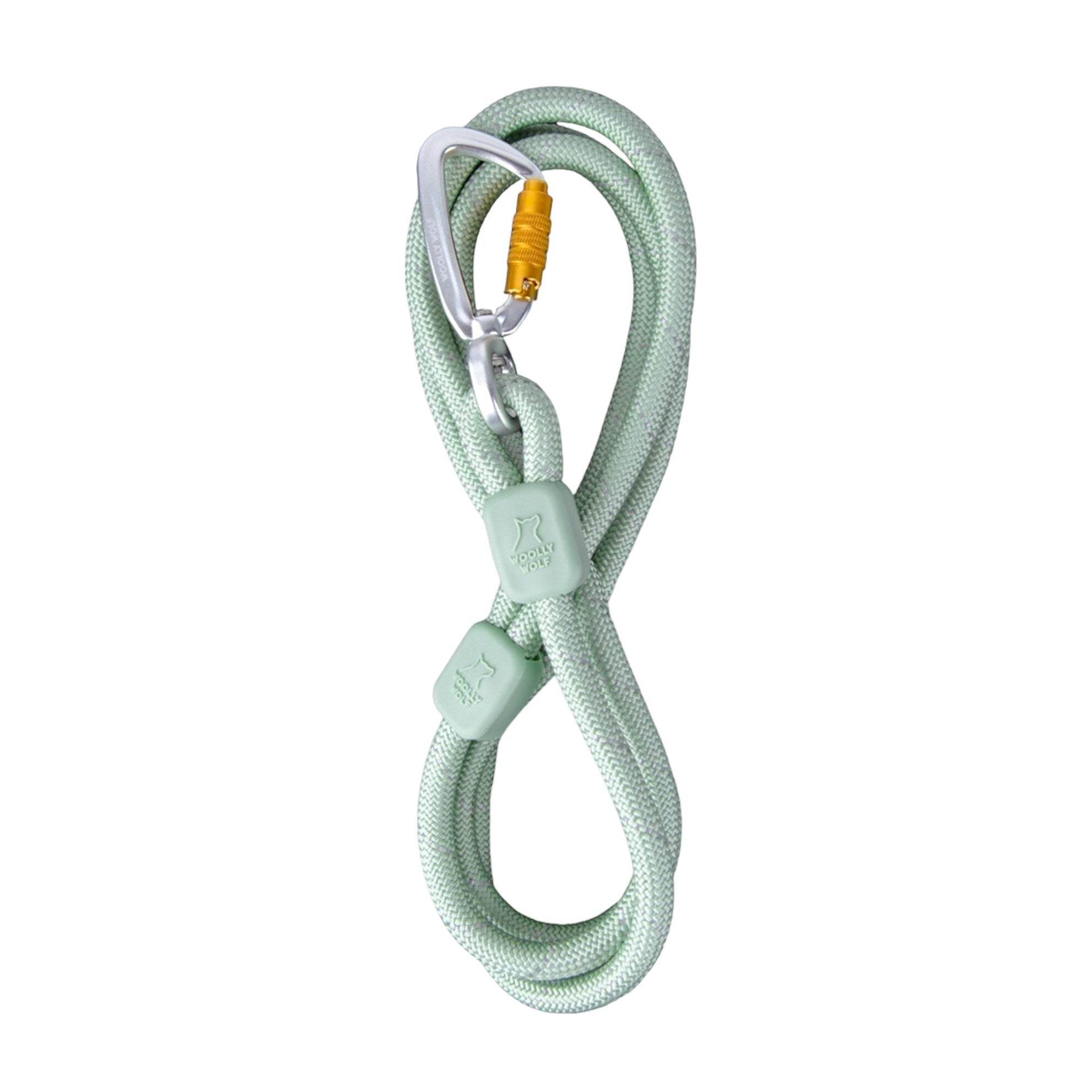 Woolly Wolf Führleine Rope – Nachhaltige und strapazierfähige Hundeleine aus 100% recyceltem Polyester (RPET), mit reflektierendem Streifen für Sicherheit und leichtem Aluminium-Karabiner.