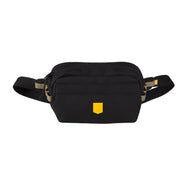 Woolly Wolf Alpha 360 Hüfttasche aus recyceltem RPET. Mit Leckerli-Fach, Kotbeutelspender, Handyfach und reflektierenden Details für Hundespaziergänge. Black