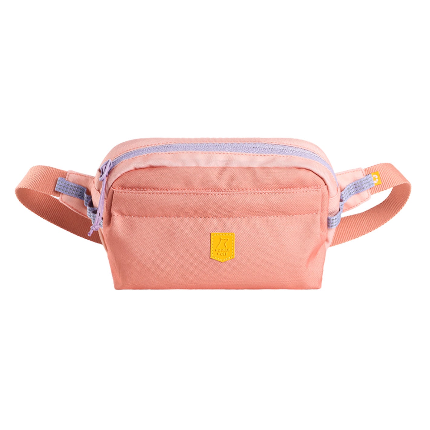 oolly Wolf Alpha 360 Hüfttasche aus recyceltem RPET. Mit Leckerli-Fach, Kotbeutelspender, Handyfach und reflektierenden Details für Hundespaziergänge.Pink