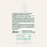 Etikett von AniForte® Sanfte Augenpflege mit Augentrost für Hunde, Katzen und Kleintiere, Beschreibung der Anwendung, Inhaltsstoffe, Aufbewahrungshinweise, 30 ml Flasche.