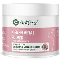 AniForte® NierenVetal Pulver – Natürliche Kräutermischung zur Unterstützung der Nierenfunktion und der Harnwege bei Hunden mit Heilpilz Cordyceps sinensis und weiteren natürlichen Inhaltsstoffen.