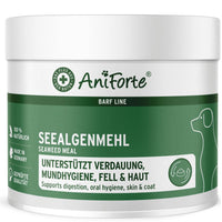 AniForte® Seealgenmehl für Hunde – Natürliches Jod zur Unterstützung der Schilddrüsenfunktion, fördert Mundhygiene, Haut- und Fellgesundheit, sowie Verdauung, ideal als BARF-Zusatz.