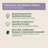 Globuli mit einer speziell abgestimmten Bachblütenmischung zur sanften Unterstützung von Tieren während Silvesterfeuerwerk und Gewittern. Hergestellt in Deutschland nach traditioneller Rezeptur.