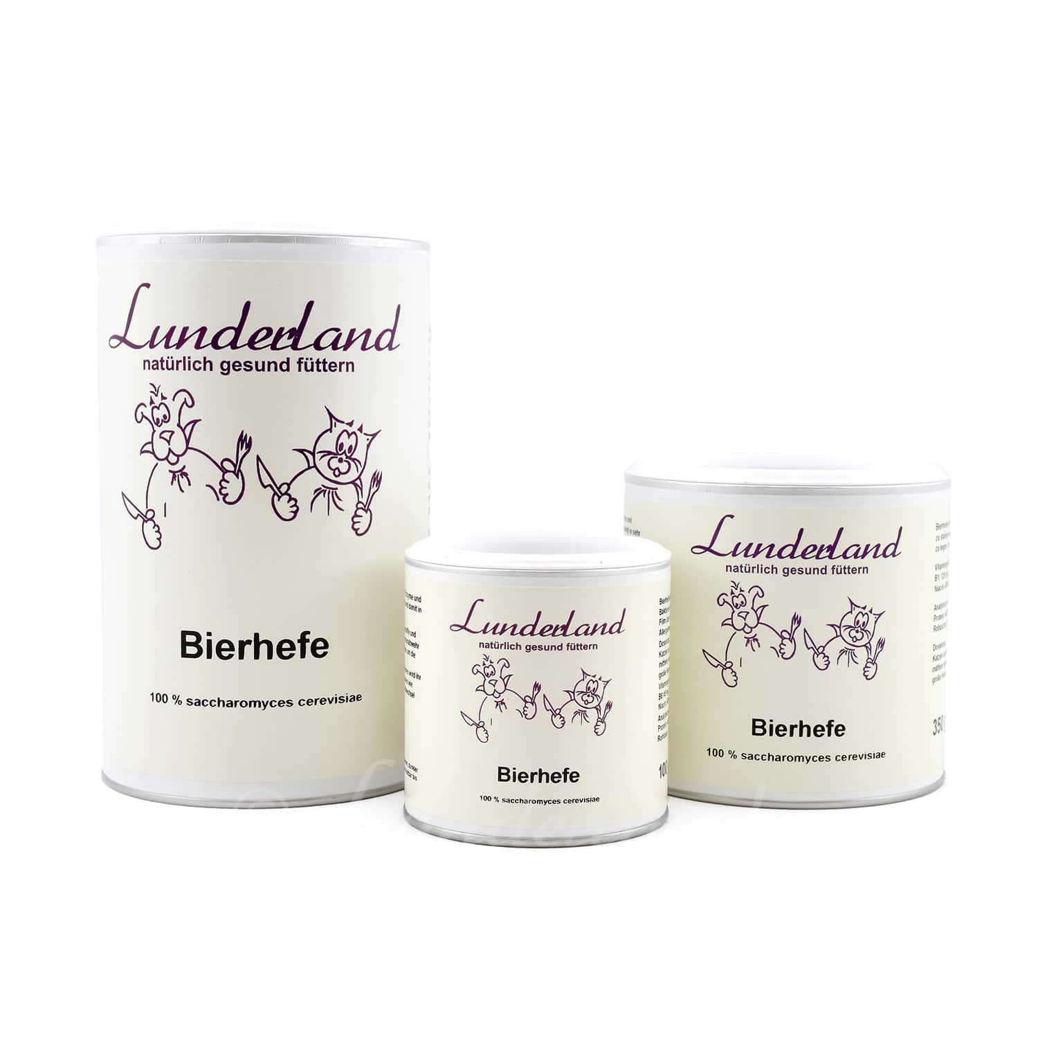 Packung Lunderland Bierhefe – Nahrungsergänzung für Hunde und Katzen zur Förderung eines gesunden Fells mit wichtigen B-Vitaminen und Aminosäuren