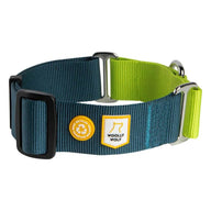 Woolly Wolf Martingale Collar Deep Teal Mix - Poodlewohl