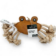 DoGood Eco Toy Kathi die Krabbe – umweltfreundliches, nachhaltiges Hundespielzeug aus 100 % natürlichen, biologisch abbaubaren Materialien wie Jute und Baumwolle. Frei von schädlichen Stoffen und unterstützt den Tierschutz.