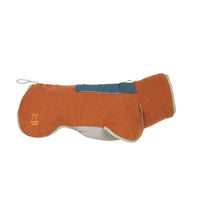 doppellagigen Fleece-Pullover aus recyceltem Material – warmer, windabweisender Hundemantel mit verstellbarer Passform und reflektierenden Details für winterliche Spaziergänge