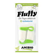 FLUFFY Fingerzahnbürste von Anibio – antibakterielle Zahnpflege mit Silber-Ionen für Hunde und Katzen, sanft und effektiv