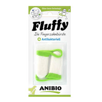 FLUFFY Fingerzahnbürste von Anibio – antibakterielle Zahnpflege mit Silber-Ionen für Hunde und Katzen, sanft und effektiv