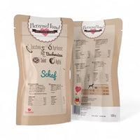 HerzensHund Nassfutter „Schaf mit Bio-Gemüse“ – glutenfreies Bio-Hundefutter mit hohem Schaffleischanteil und ausgewählten Bio-Zutaten für sensible Hunde