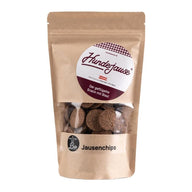 Hundejause Bio JausenChips – knuspriger, natürlicher Hundesnack aus 100 % Bio-Geflügel (Huhn & Pute) mit Knochen und Knorpel, schonend über Buchenholz geräuchert, frei von Zusatzstoffen, ideal als Trainingsbelohnung und Snack für alle Hundegrößen