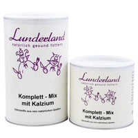 Lunderland Komplett-Mix mit Kalzium – Organische Zusatznahrung für Hunde und Katzen mit Algenkalk, Spirulina, Hagebuttenschalen und weiteren natürlichen Rohstoffen zur Unterstützung von Vitalität, Knochen, Fell und Immunsystem.