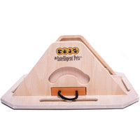 Pyramide Intelligenzspiel für Hunde von My Intelligent Dogs® – anspruchsvolles Denkspiel für mittelgroße und große Hunde, anpassbar von Schwierigkeitsgrad 1 bis 4 Pfoten, fördert spielerisch die geistige Fitness.